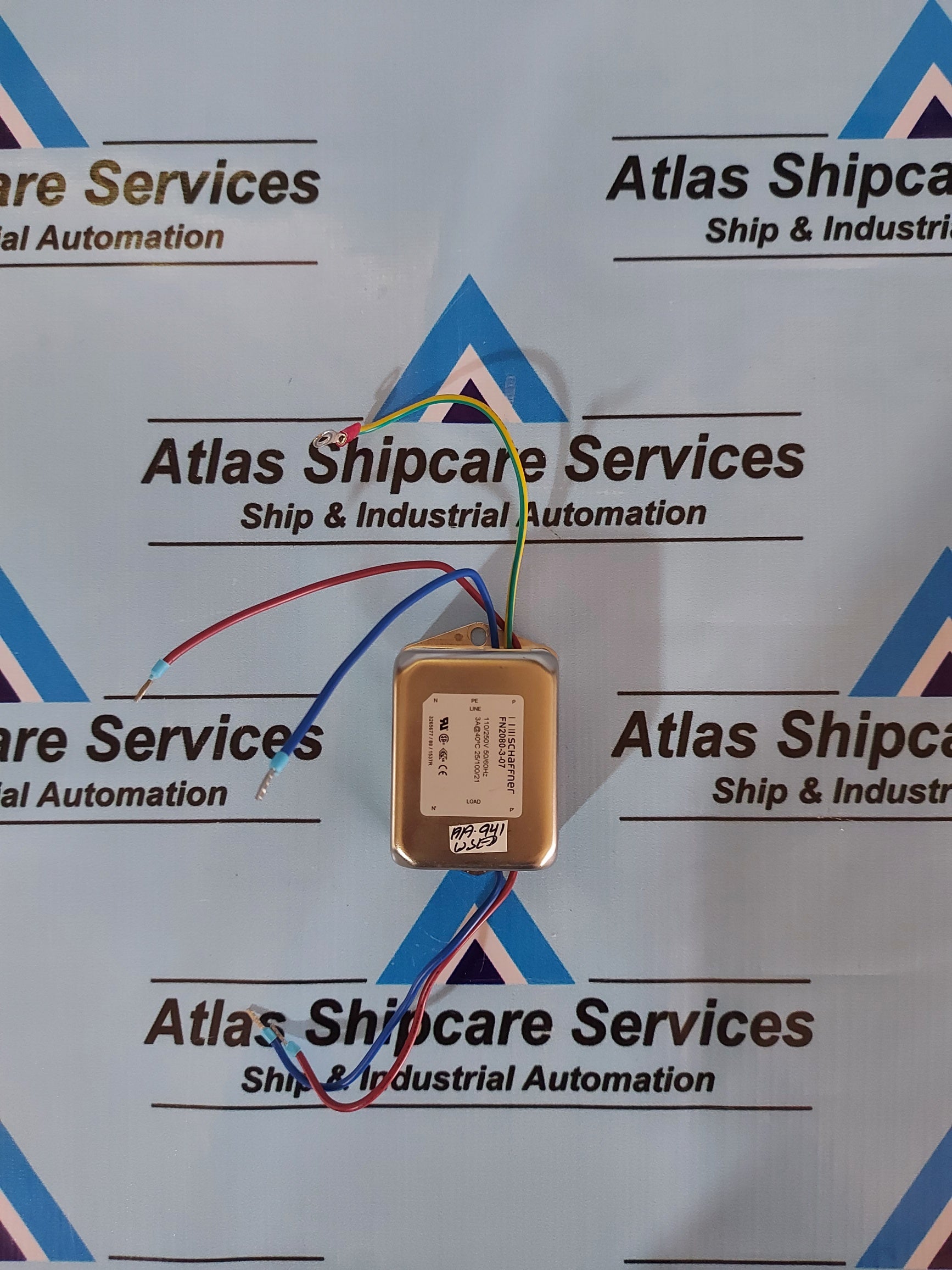 SCHAFFNER FN2080-3-07 EMI POWER LINE FILTER 110/250V 50/60Hz